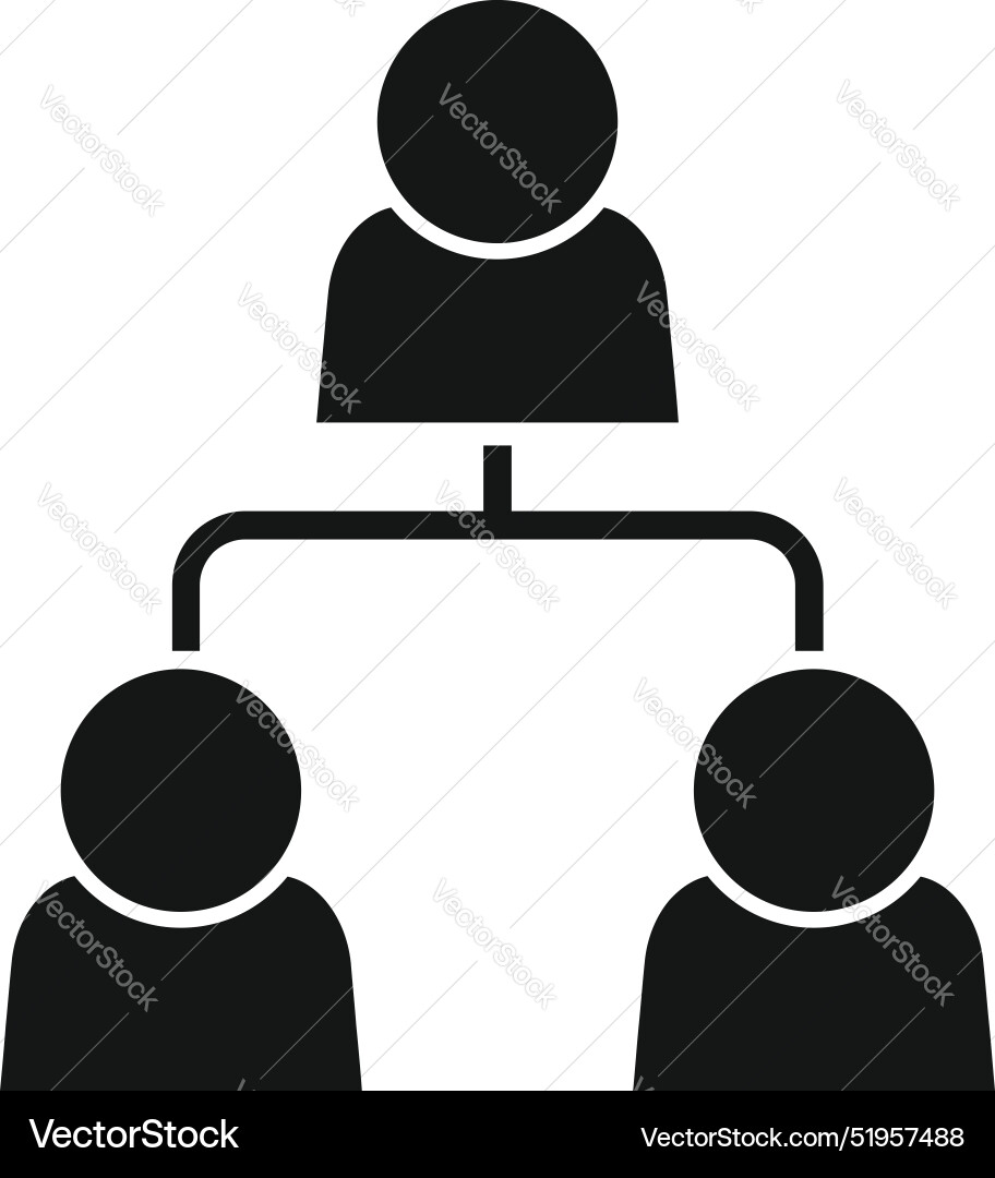 Manager distributing work to employees using vector image