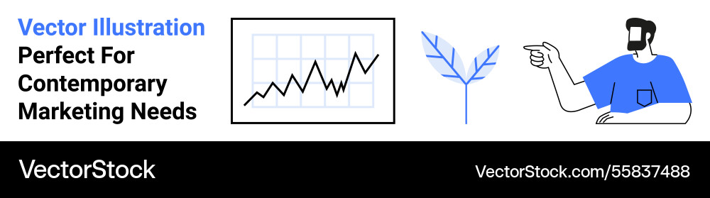 Modern business concepts with growth chart tree Vector Image