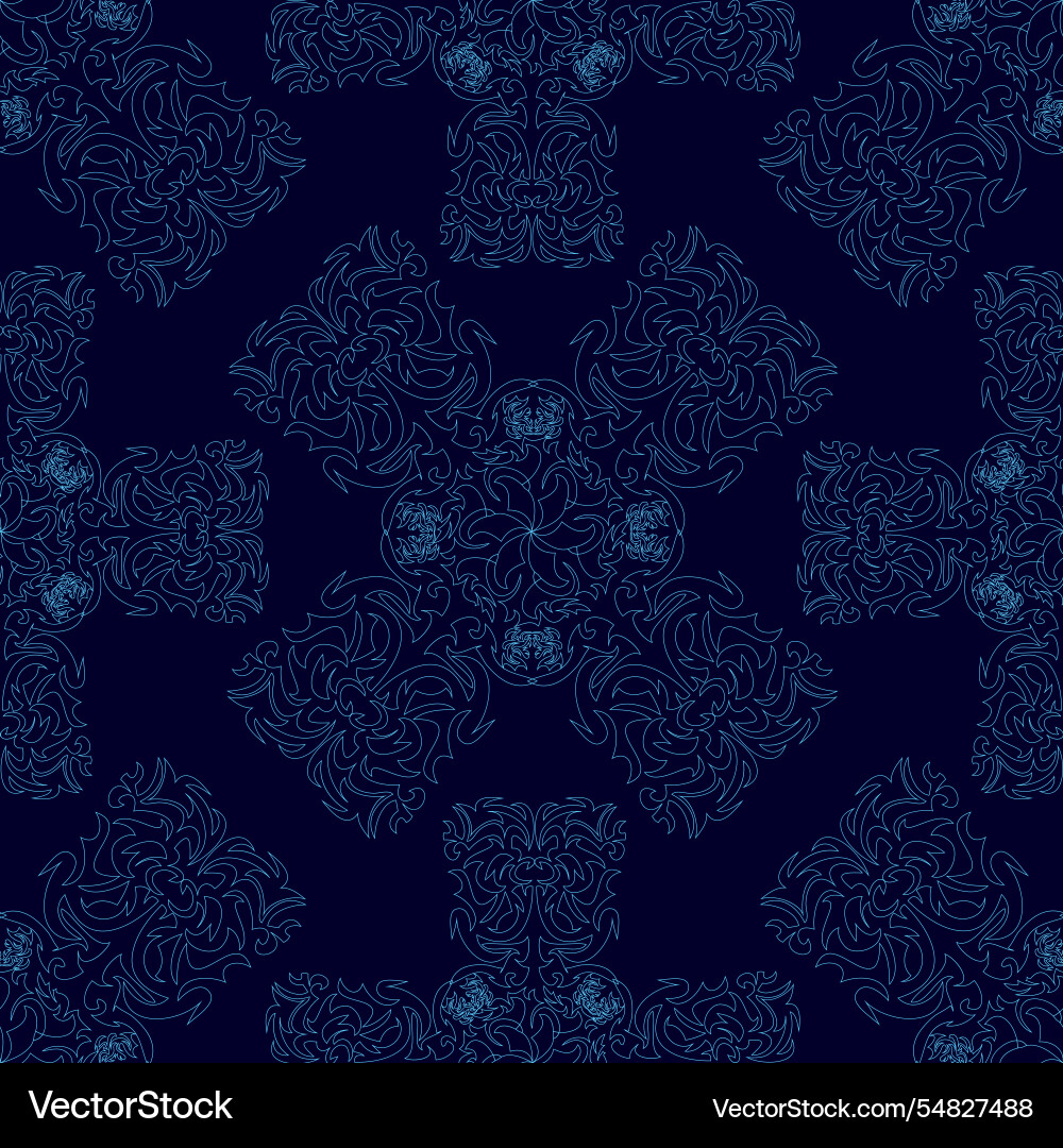 Seamless abstract ornaments background pattern Seamless abstract ornaments background pattern vector image