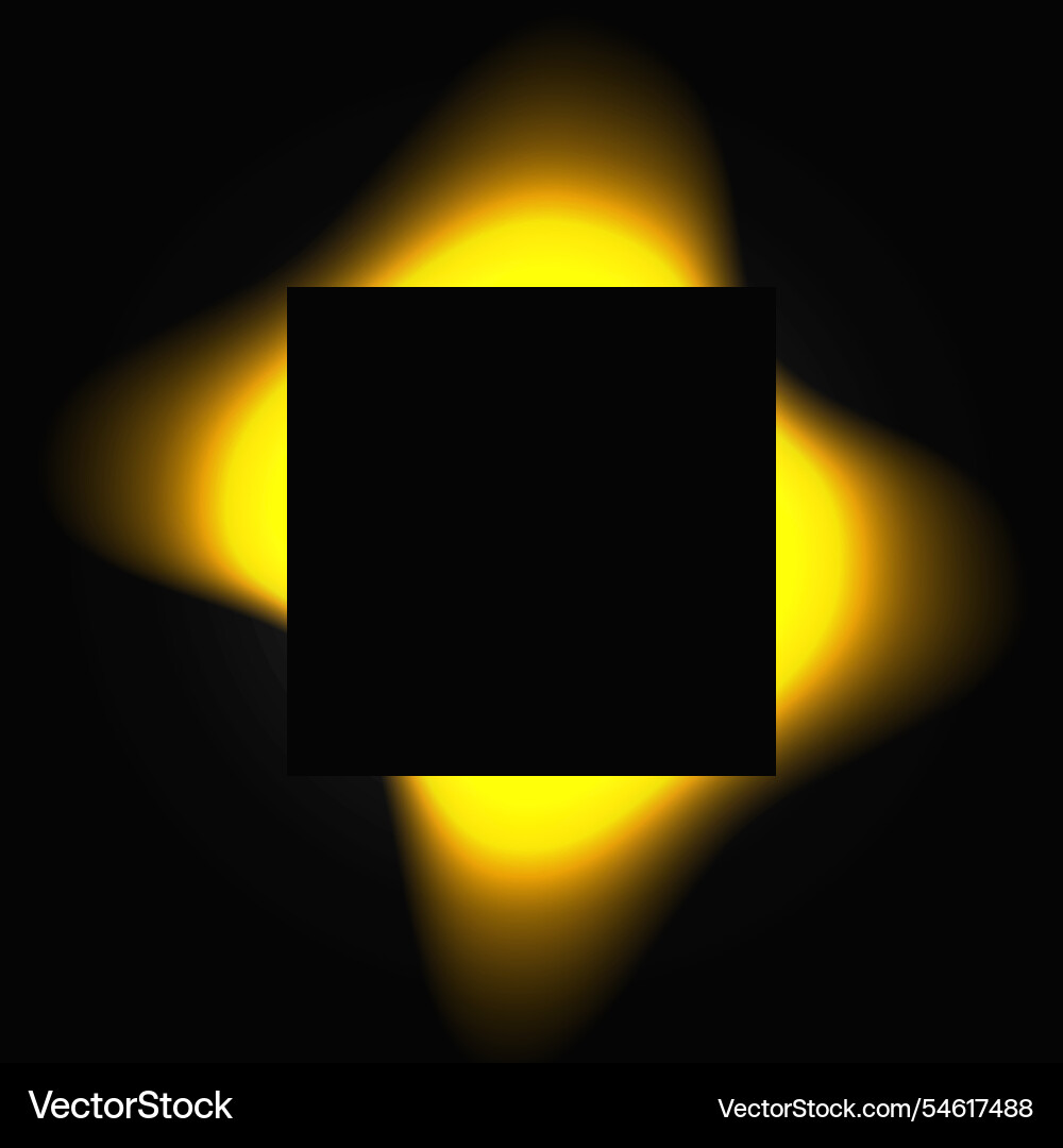 Square illuminate light frame with color gradient Square illuminate light frame with color gradient vector image