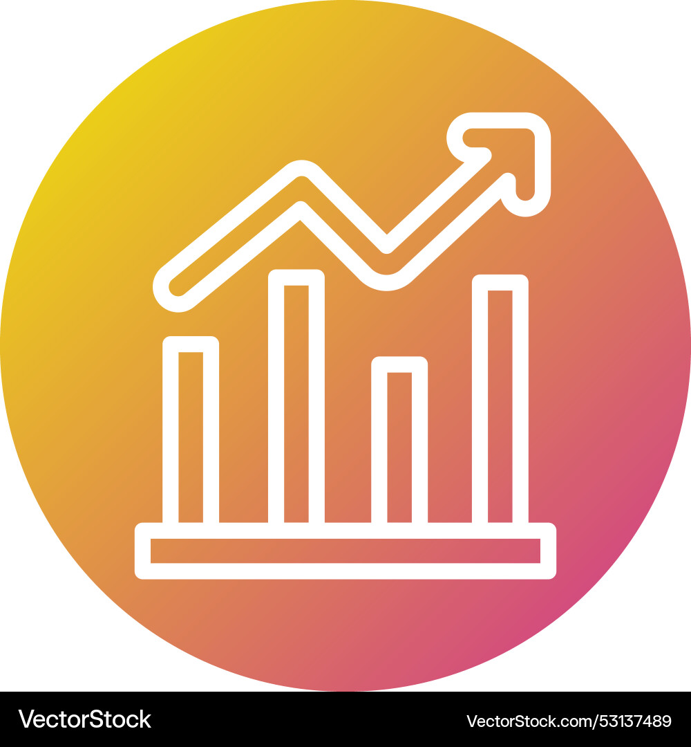 Bar graph icon design Vector Image