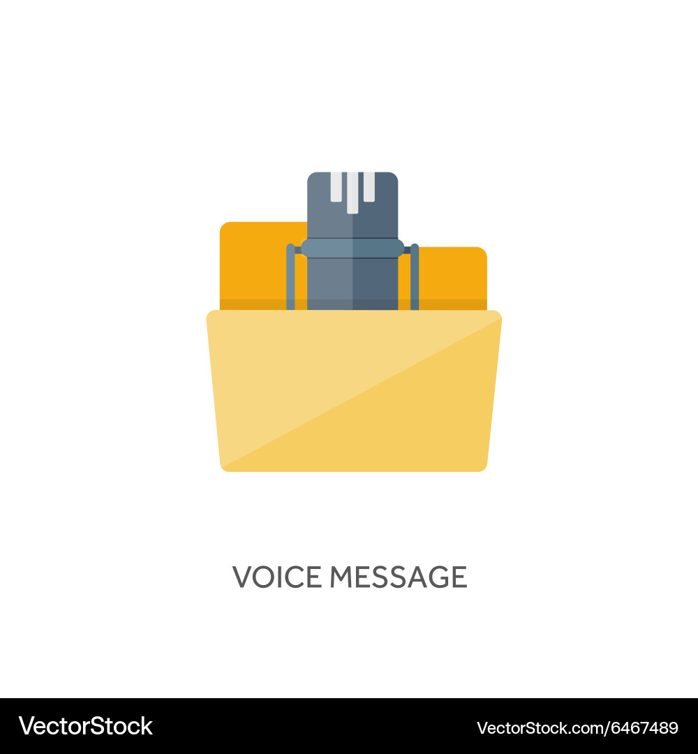 Flat background with envelope Vector Image