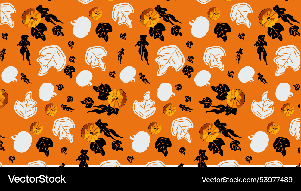 Seamless pattern with fall maple leaves Seamless pattern with fall maple leaves Vector Image