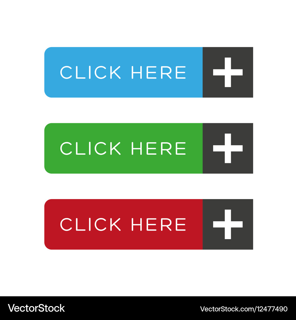 Button Collection - Click Here Vector Image