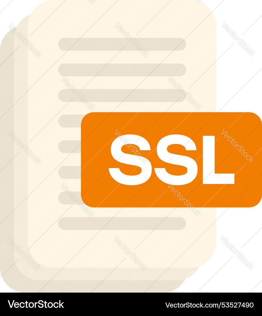 Dokument mit ssl Verschlüsselung für sichere Dokument mit ssl Verschlüsselung für sichere vektorbild