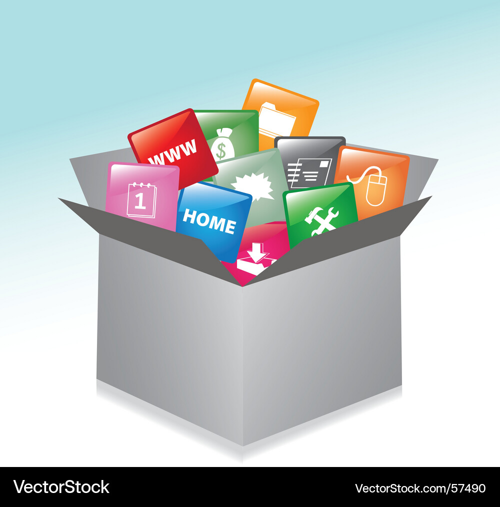 Shipping Boxes and Packaging Vector Image