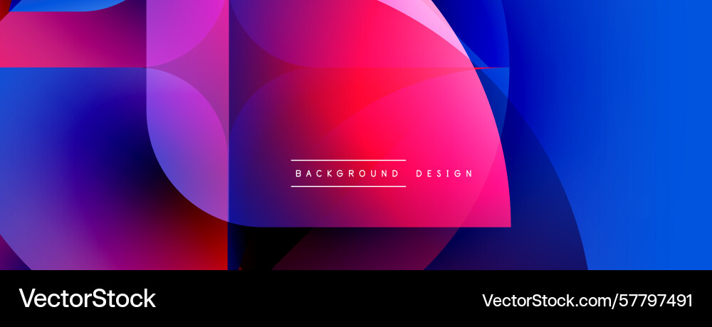 Abstract vibrant design features overlapping Abstract vibrant design features overlapping vector image