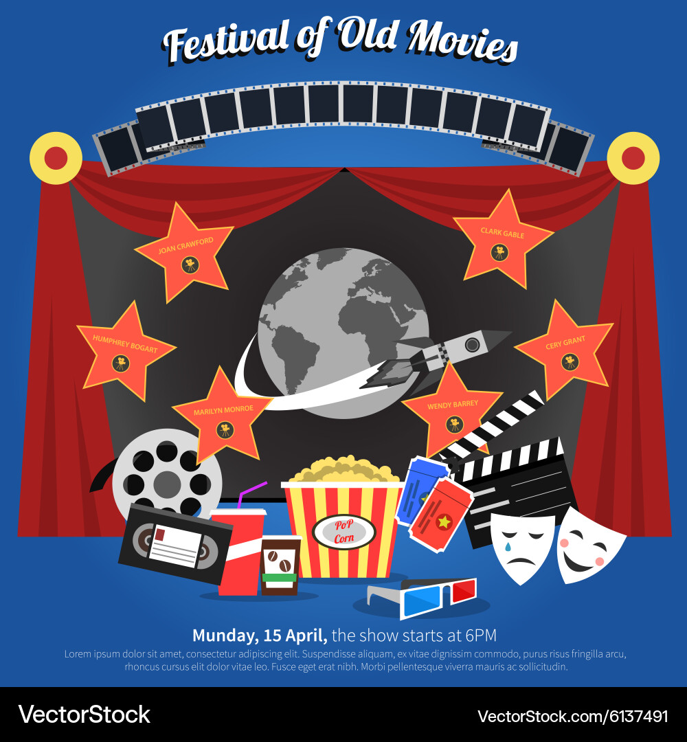 Film Festival Celebration vector image