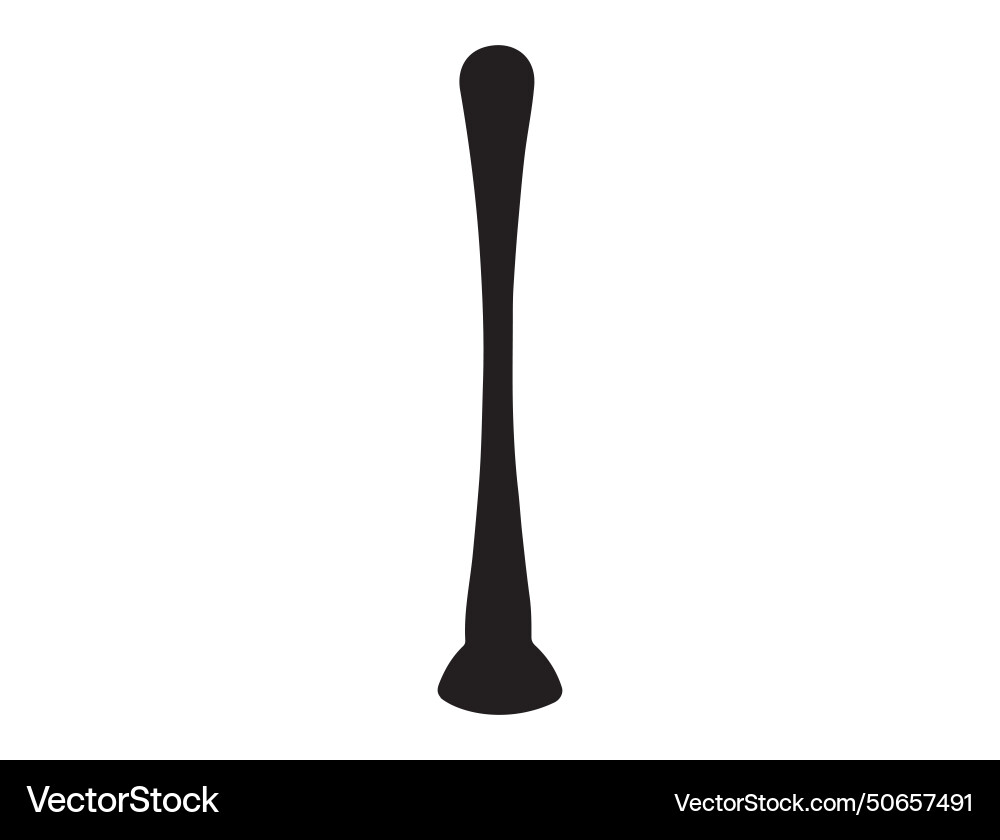 Muddler Silhouette Kunst Muddler Silhouette Kunst vektorbild