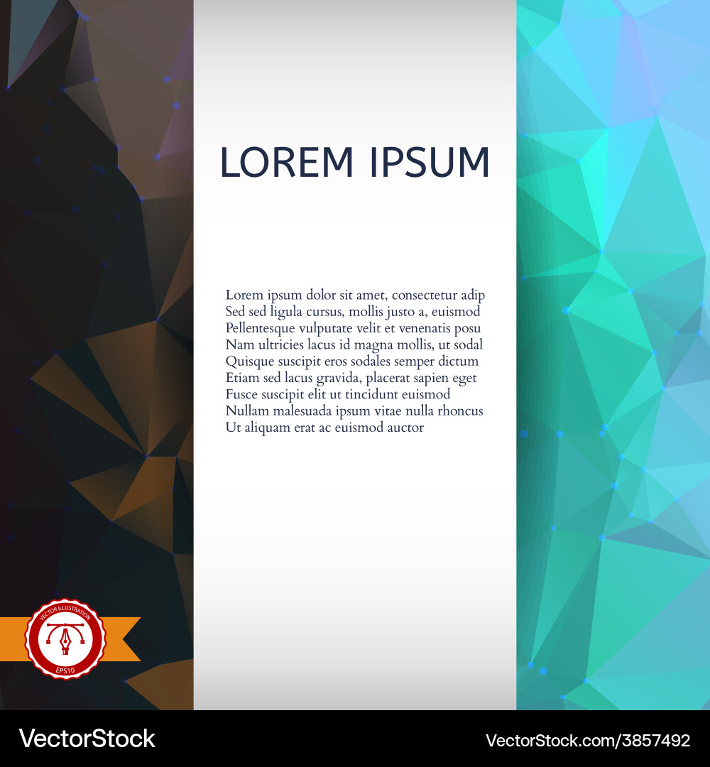 Abstract colorful triangles background vector image