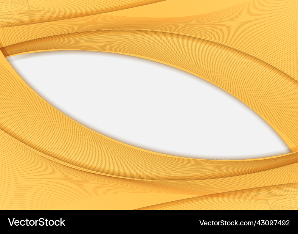 Abstract template header yellow curve with line Abstract template header yellow curve with line vector image