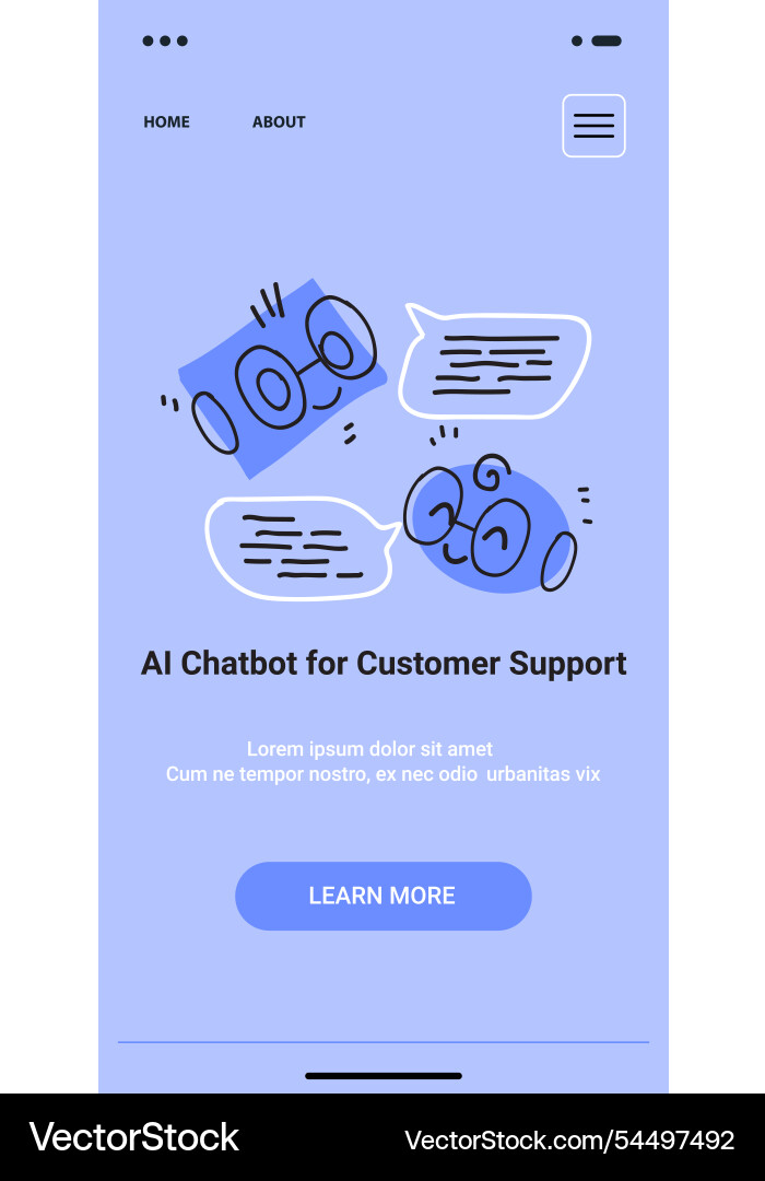 Ai chatbot for customer support concept features Ai chatbot for customer support concept features vector image