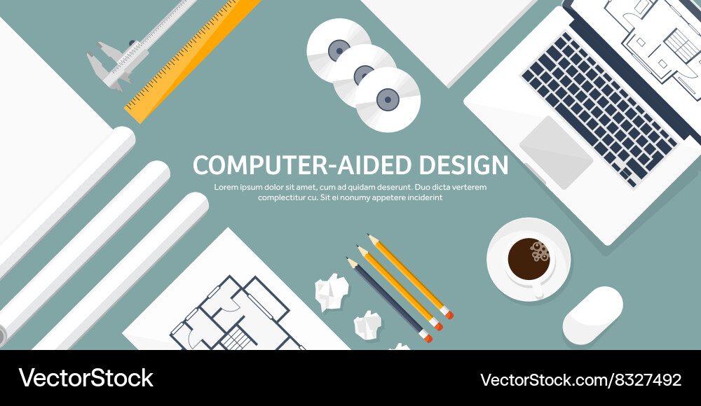 Engineering and architecture vector image