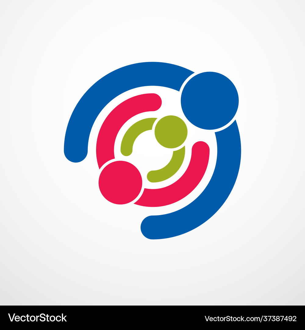 Happy family logo or icon created with simple Happy family logo or icon created with simple vector image