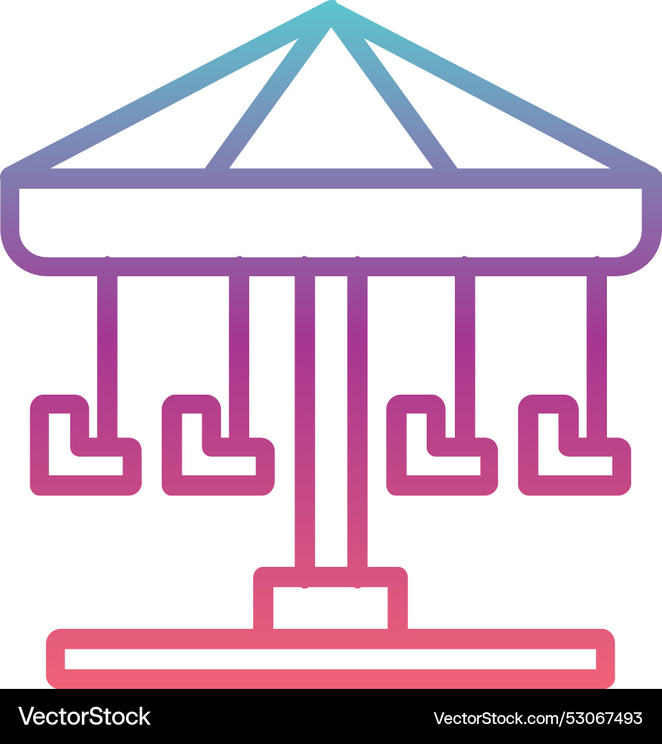 Carousel line gradient design Vector Image