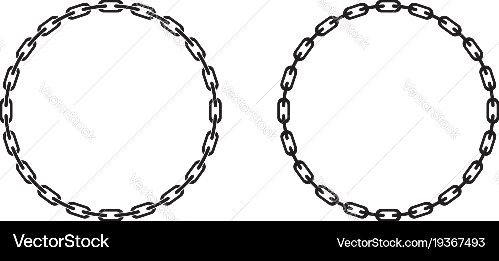 Interlocking Chain Link Border vector image
