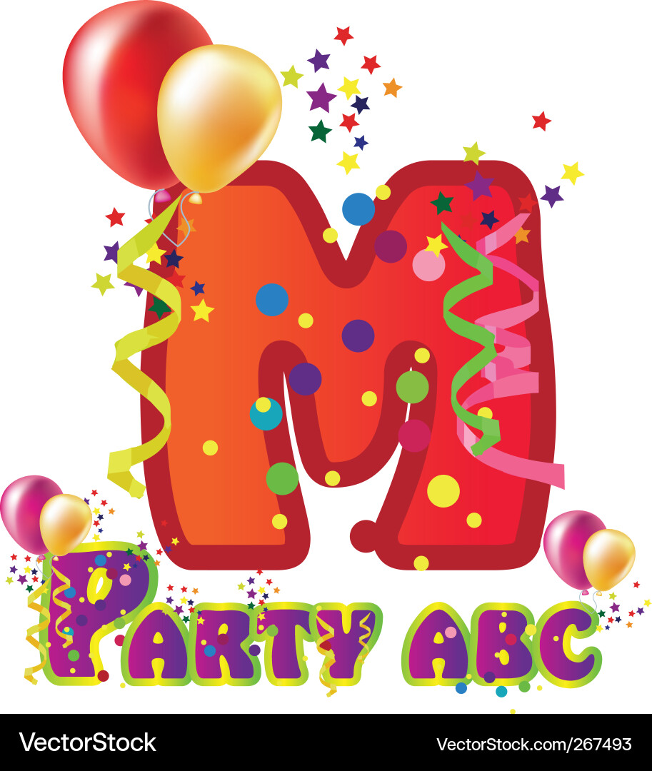 M Royalty Free Vector Image - VectorStock