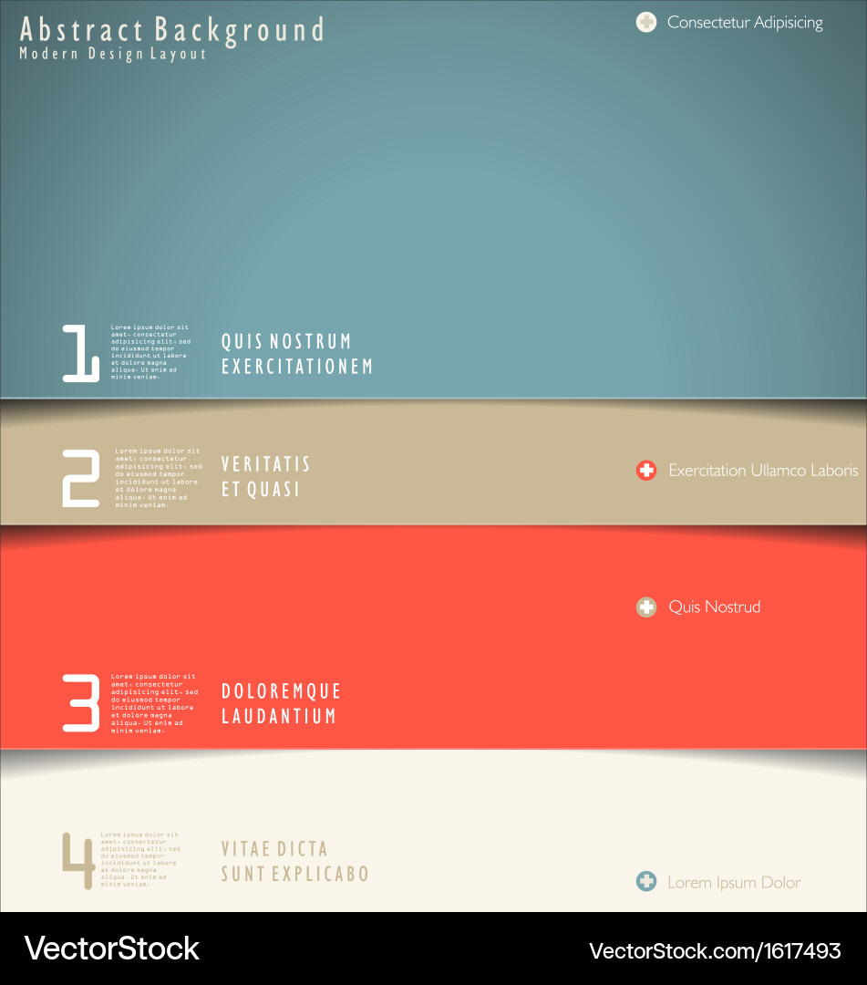 Minimalist Layout with Color Blocks Vector Image