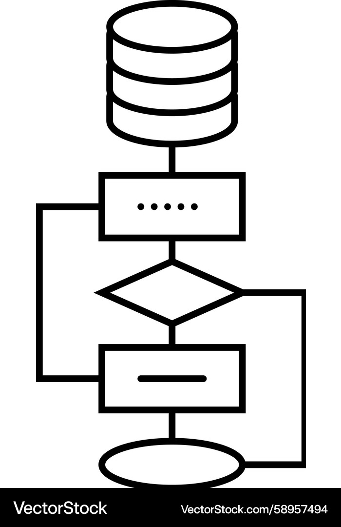 Big Data Algorithm Icon Vector Image