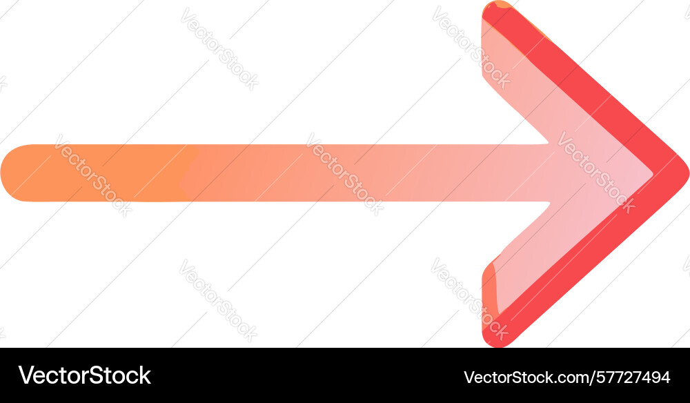 Dynamic gradient right arrow for progress and vector image