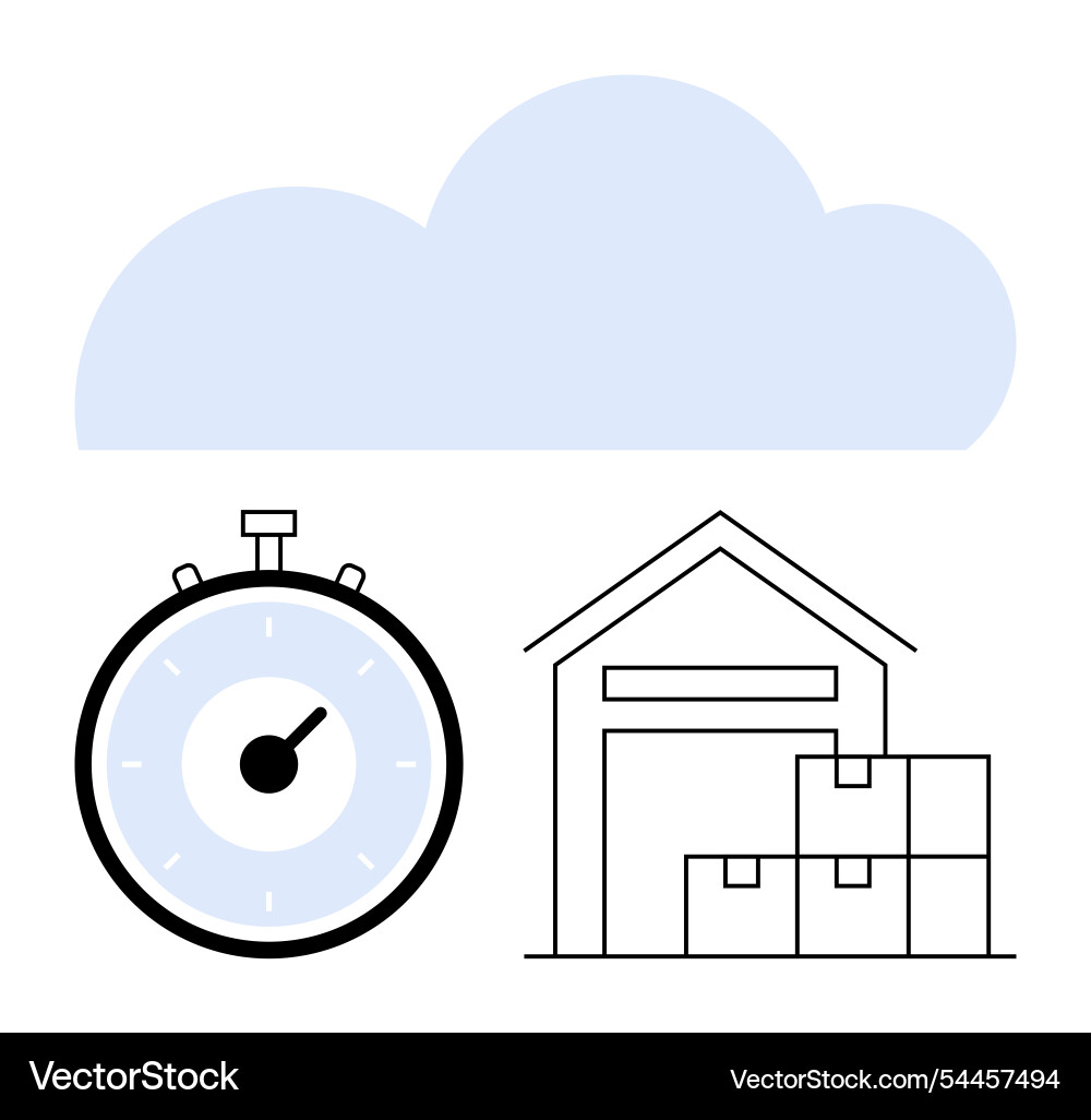 Efficient cloud storage management with real-time Efficient cloud storage management with real-time Vector Image