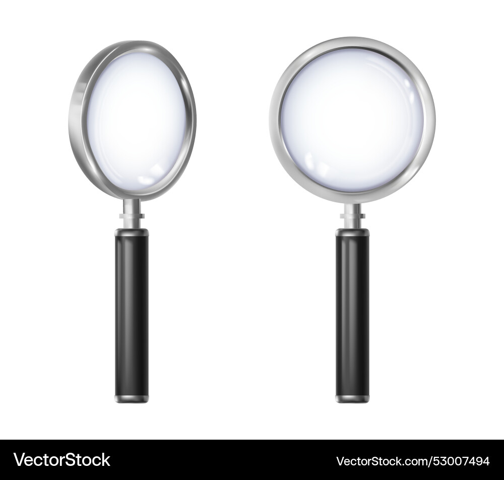 Magnifier magnifying glass with handle Vector Image