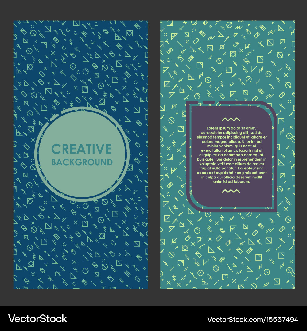 Modern layout with creative background abstract vector image