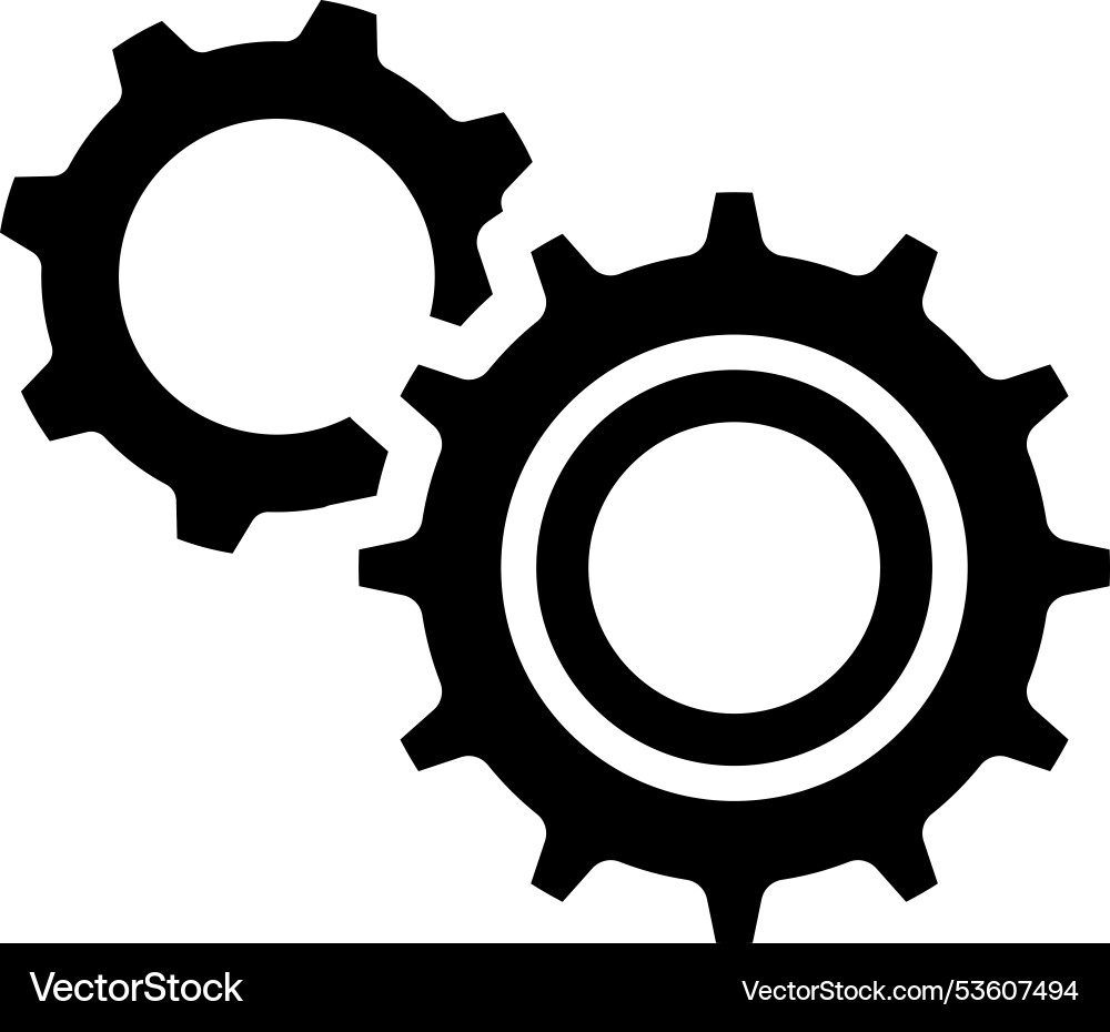 Setting gears - icon Vector Image