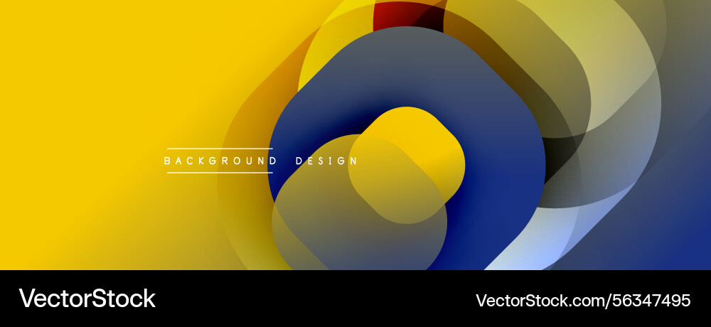 Abstract design features overlapping circular Abstract design features overlapping circular vector image