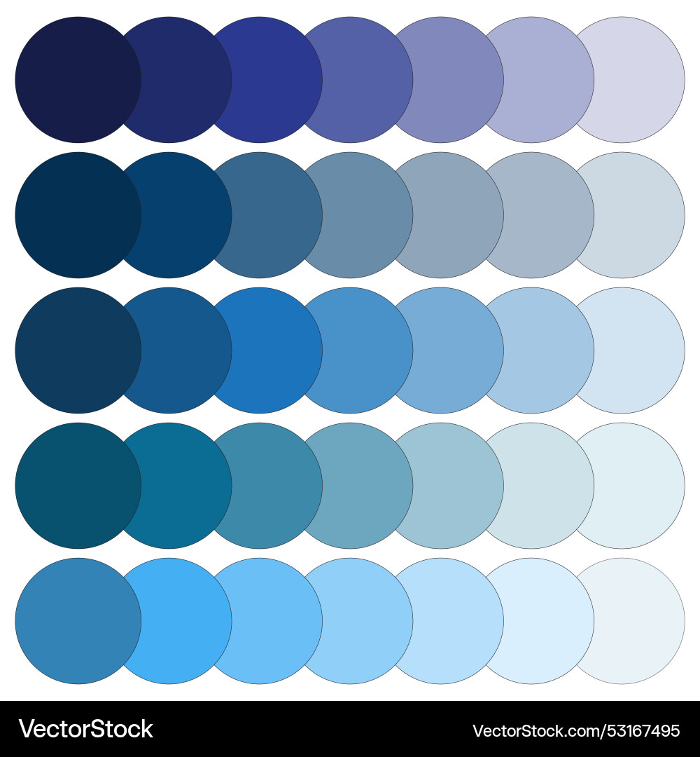 Blue gradient circle array seamless color Blue gradient circle array seamless color vector image