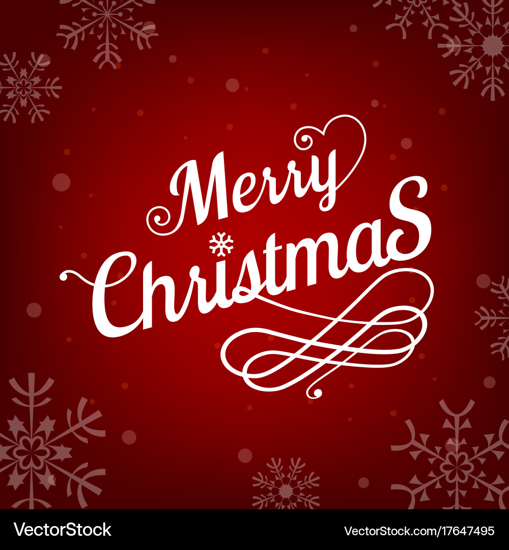 Merry Christmas Festive Winter – Free Vector | VectorStock