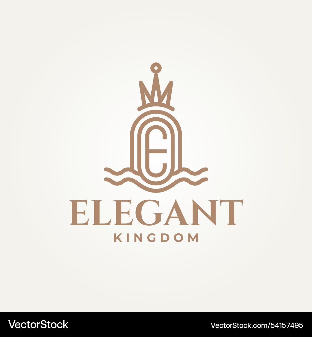 Royal R Monogram Logo Royalty Free Vector Image
