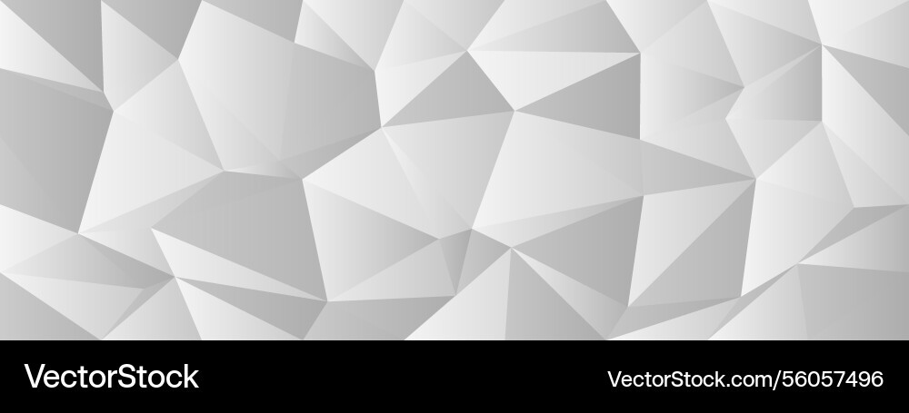 Abstract geometric pattern with low poly design vector image