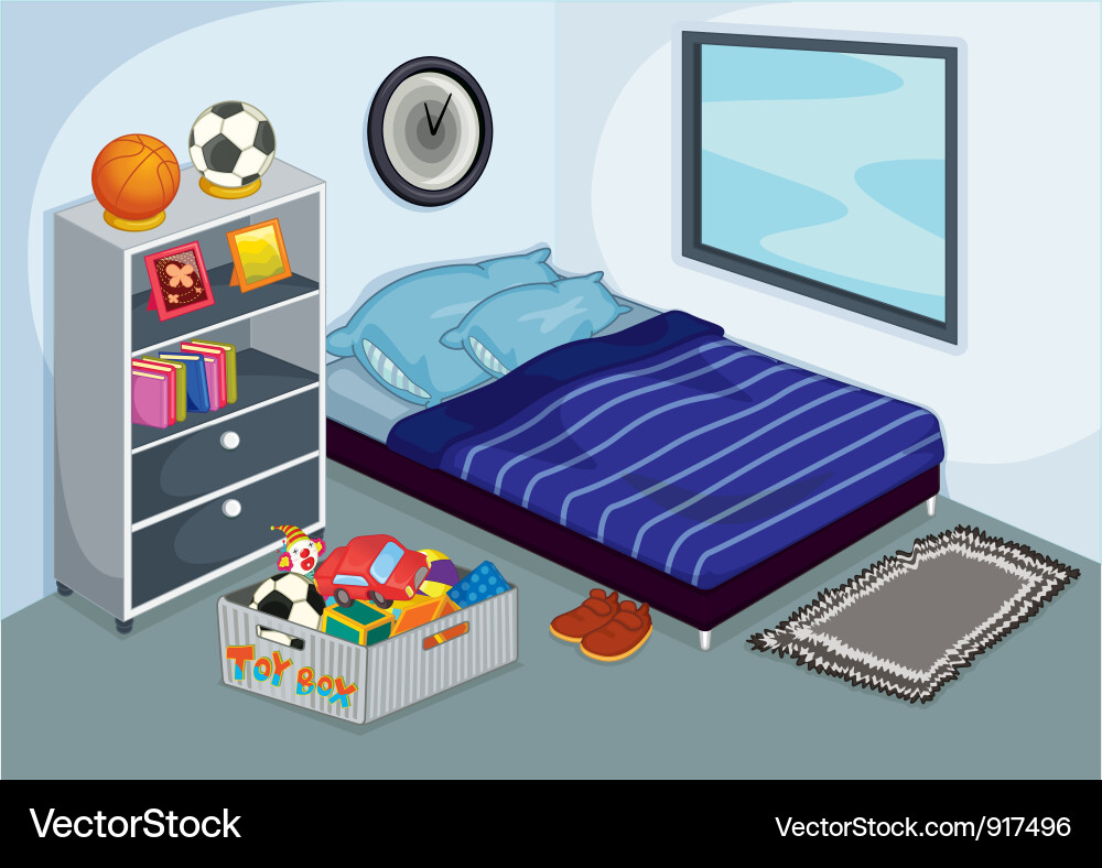 Children bedroom vector image