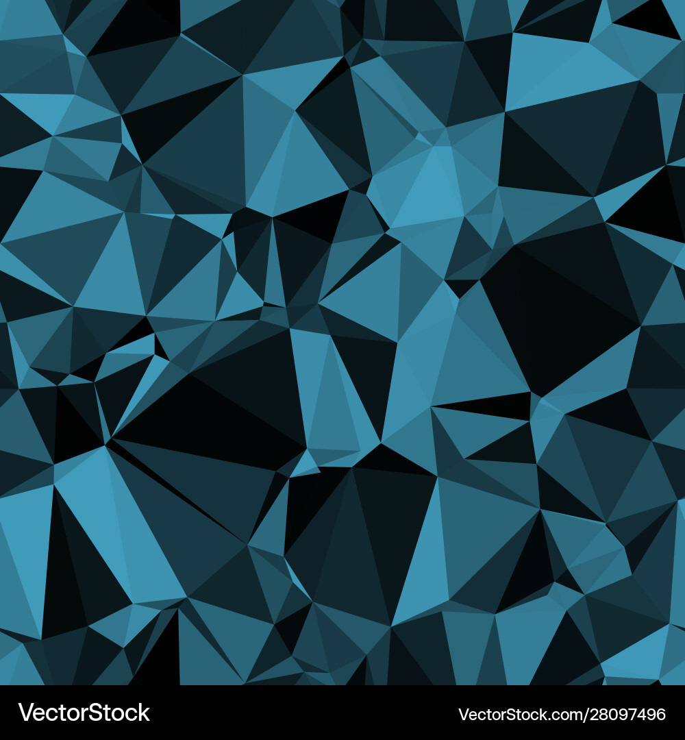 Random seamless blue triangle pattern tile mess vector image