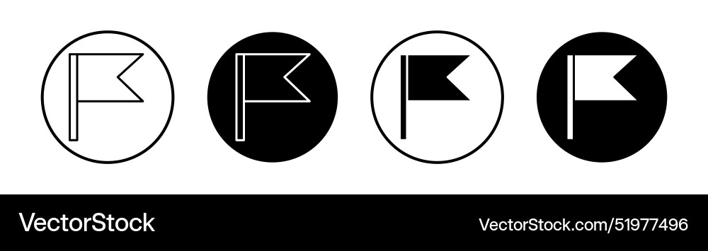 Report flag icon mark in filled style Report flag icon mark in filled style Vector Image