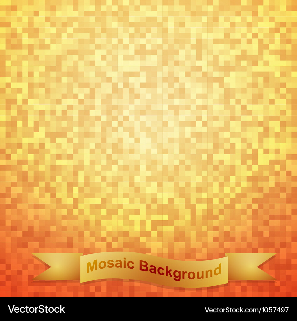 Abstract square pixel mosaic background Vector Image