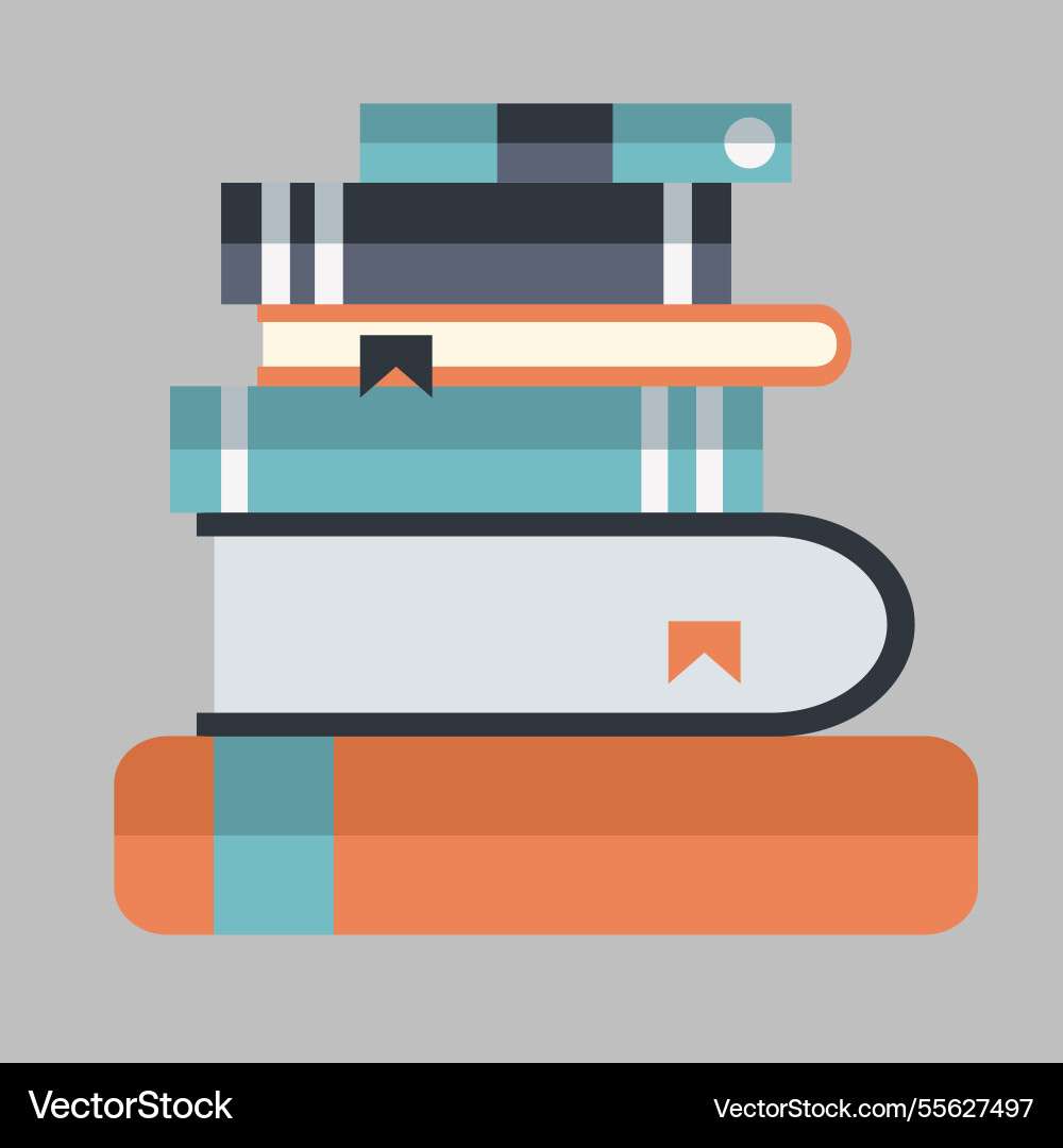 Book collections Royalty Free Vector Image - VectorStock