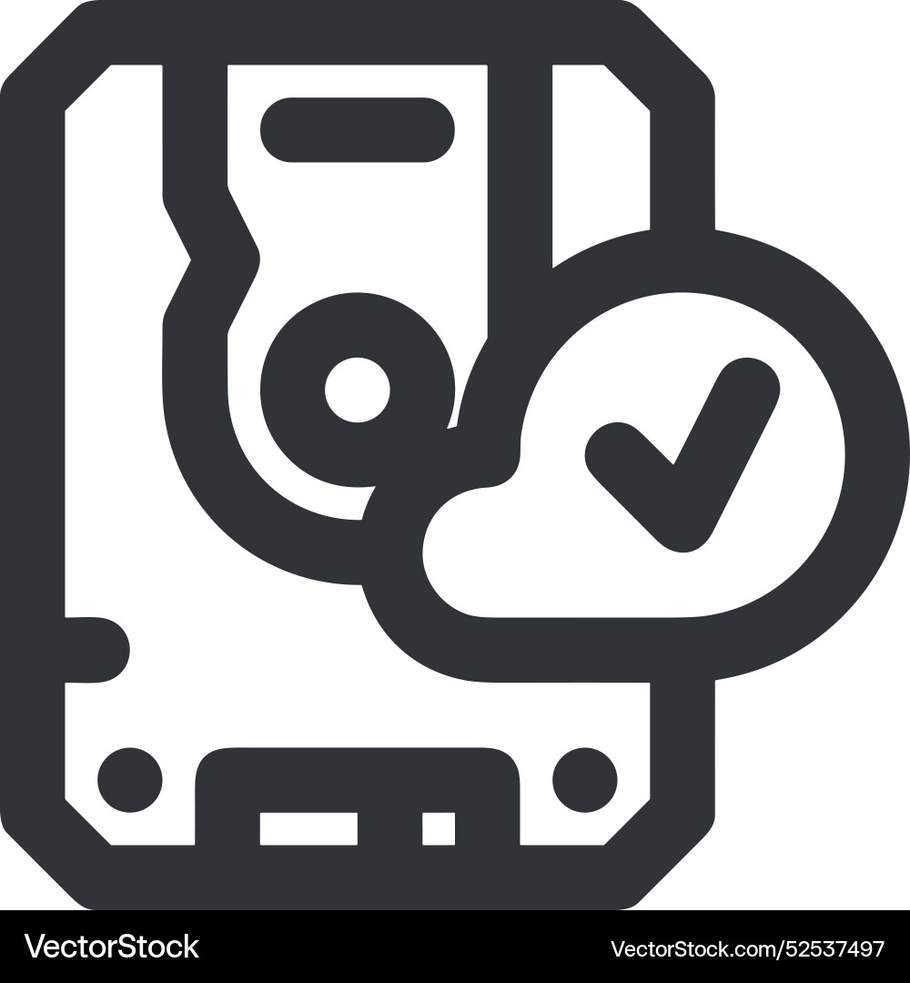 Cloud storage icon symbol image of the hosting Vector Image