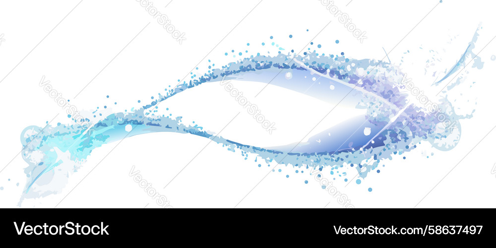 Dynamic Water Splash Element Vector Image