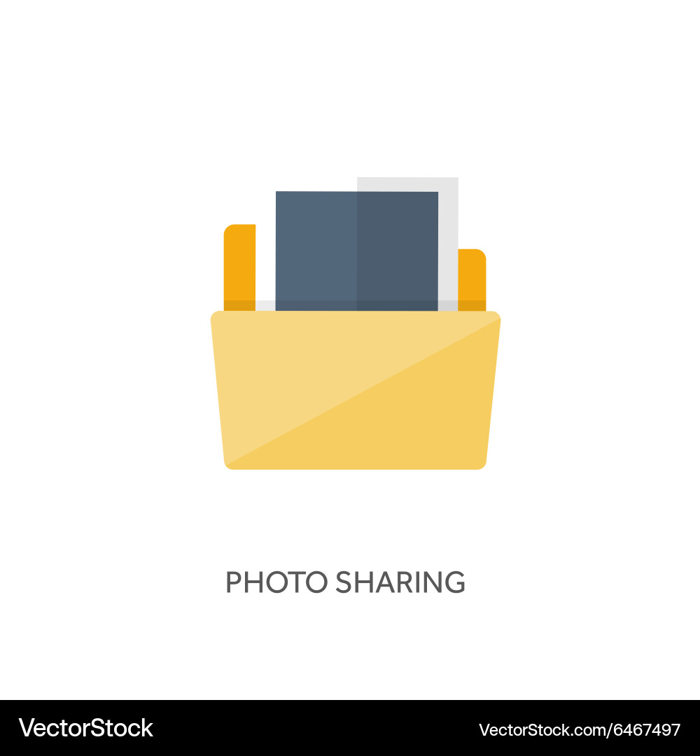 Flat background with envelope vector image