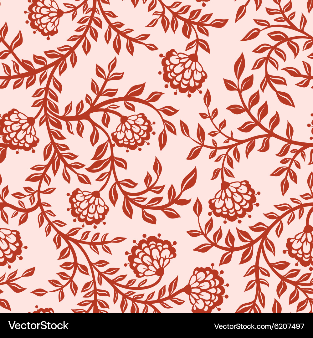 Seamless with flowers Royalty Free Vector Image