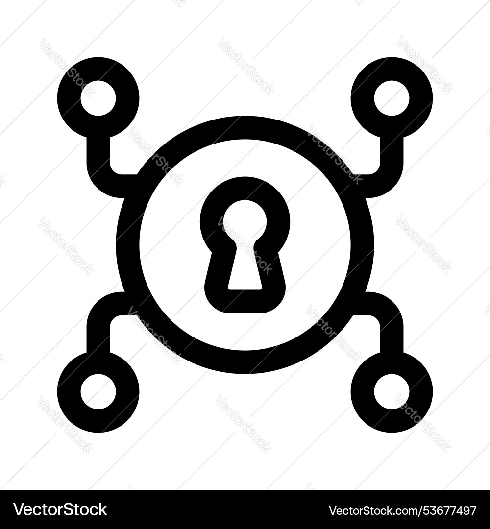 Secure network Vector Image