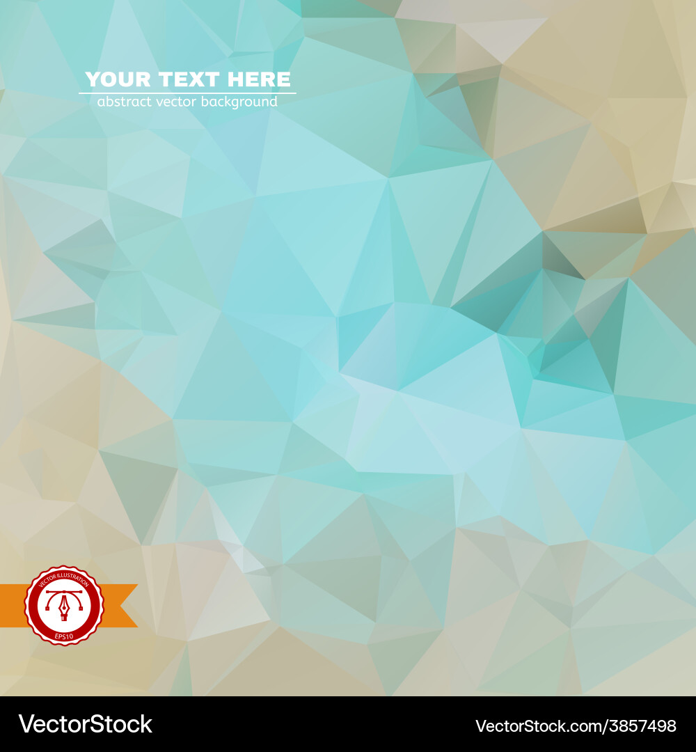 Abstract colorful triangles background vector image