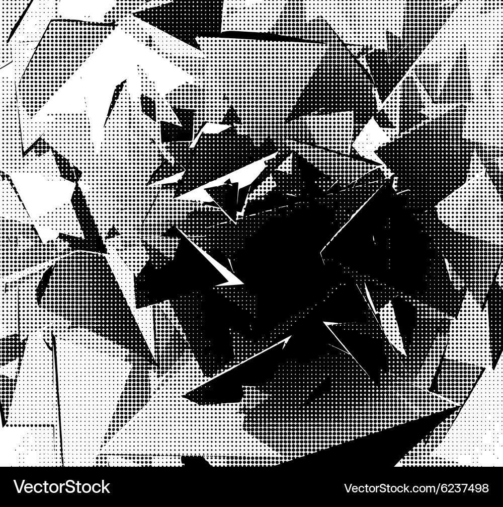 Halftone Chaos Pattern Vector Image
