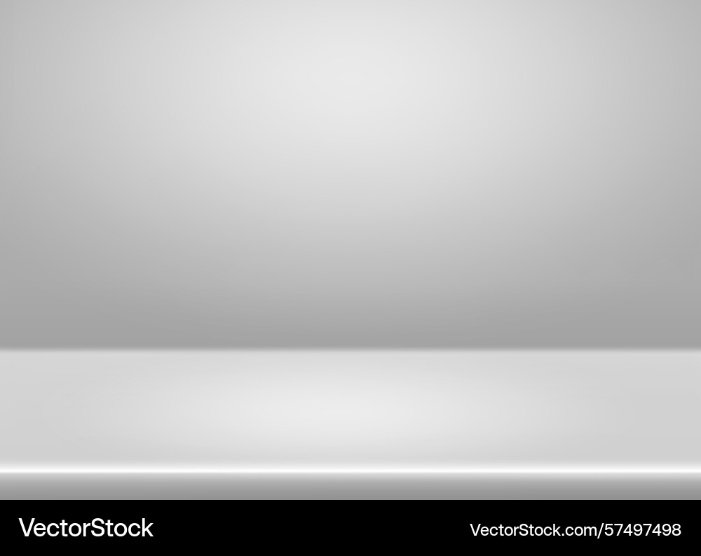 Light grey studio limbo background - empty Light grey studio limbo background - empty vector image