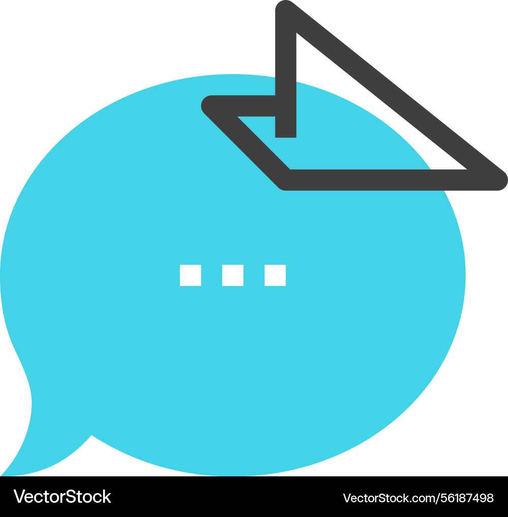 Message bubble icon Message bubble icon vector image