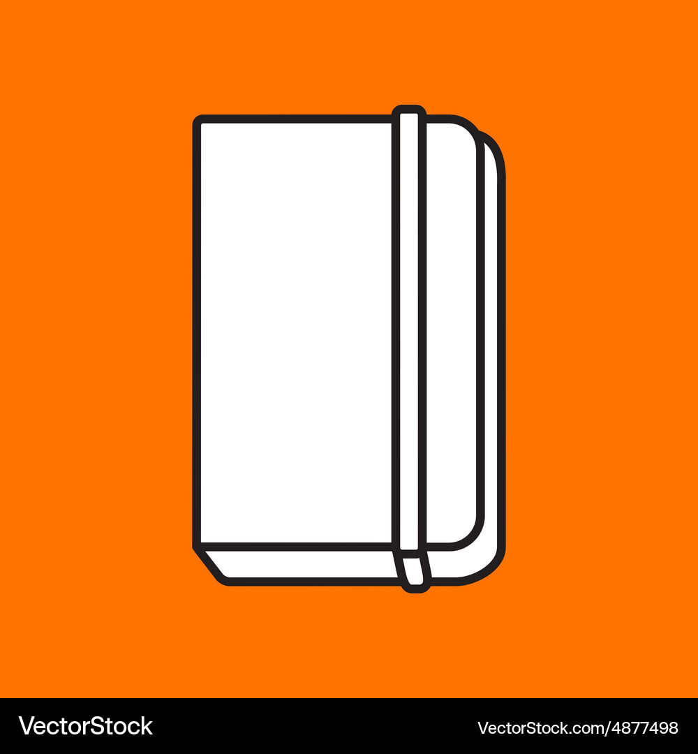 Notebook icon eps10 Vector Image