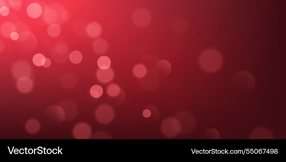 Red Bokeh Sparkle Background vector image