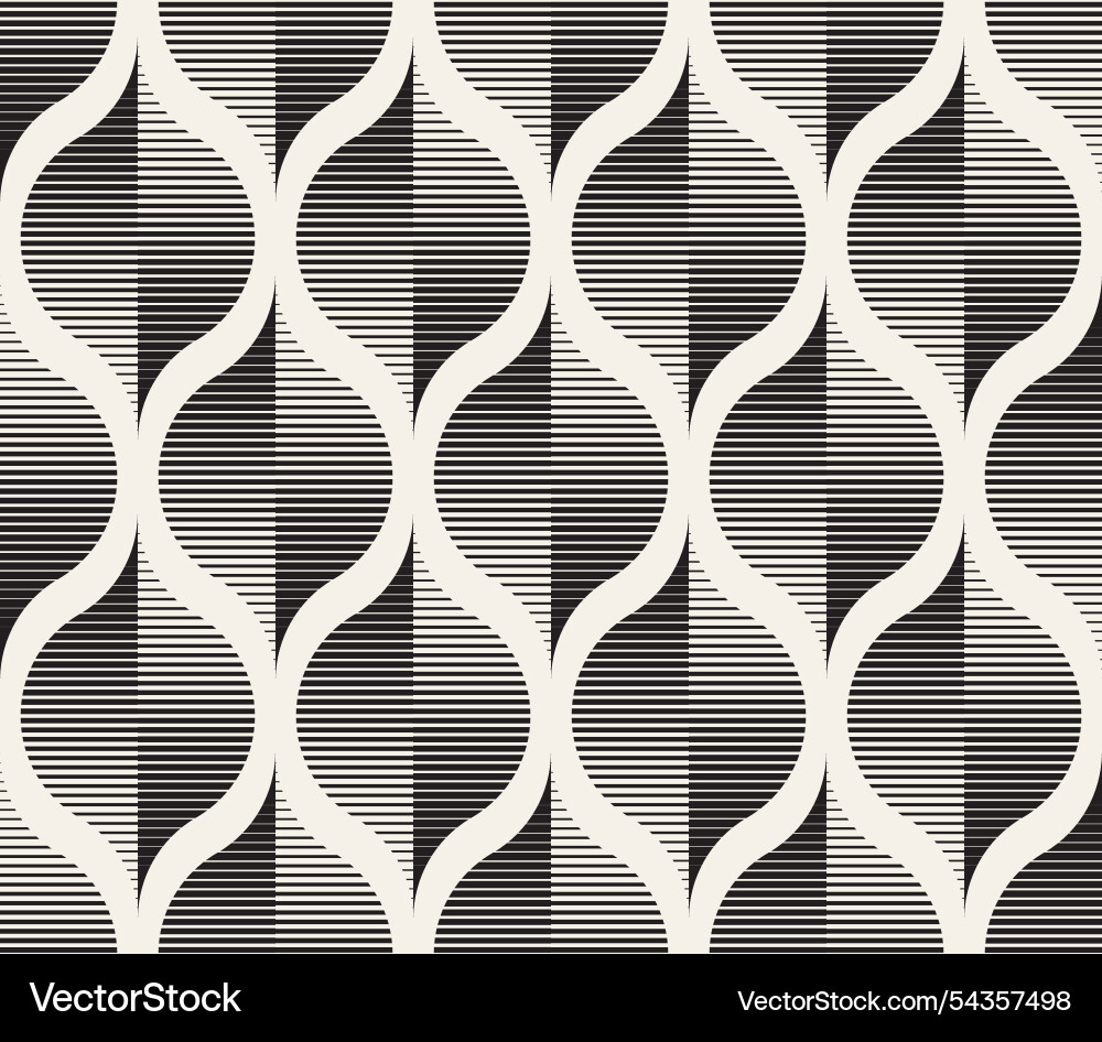 Seamless pattern repeating geometric elements vector image